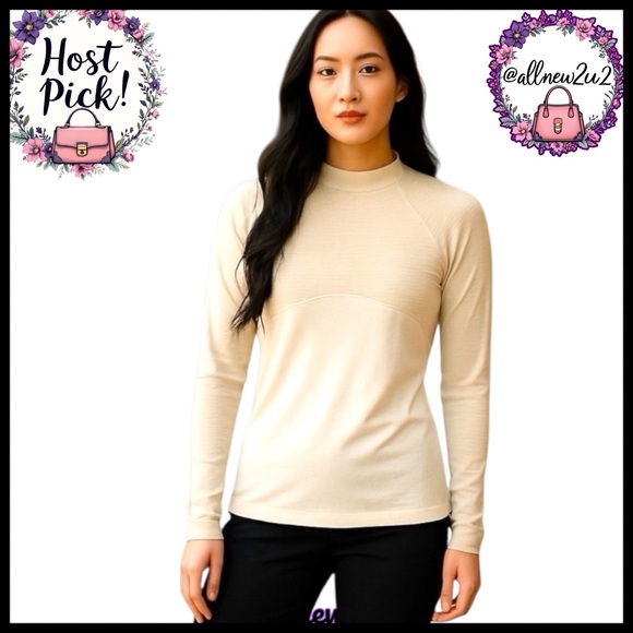 Nike Tops - Nike Dri-Fit Women's Cream Long Sleeve Top Sz XS •Multiwinner Host Pick
